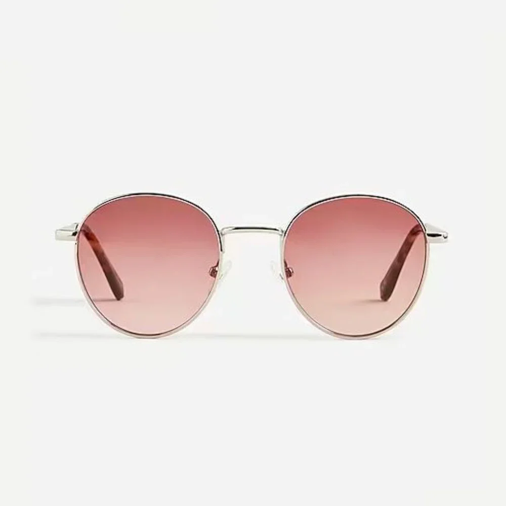 J. Crew Round wire-frame sunglasses
